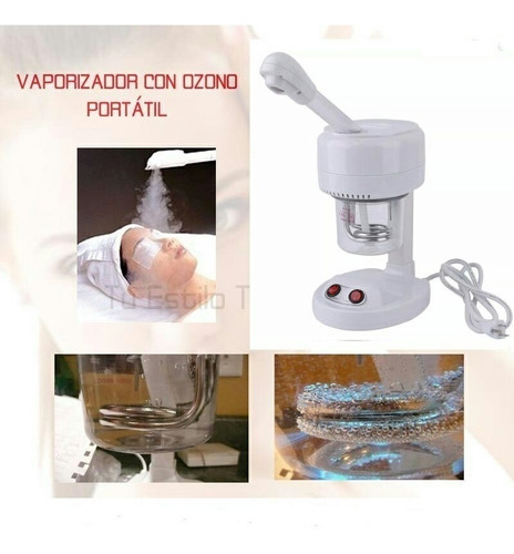 Vaporizador Facial Con Ozono Portátil Limpieza Profunda