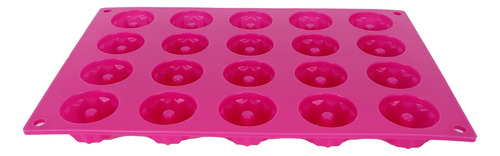 Molde Para Tartas, De Silicona, Color Rojo Rosado, Antiadher