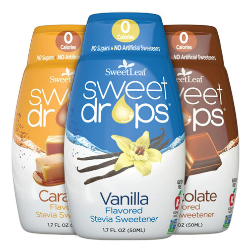 Sweetleaf Sweet Drops - Stevia Liquida (paquete Variado De C