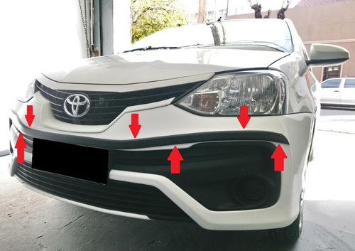 Toyota Etios 2017/19 5p Protectores De Paragolpes Walrod306