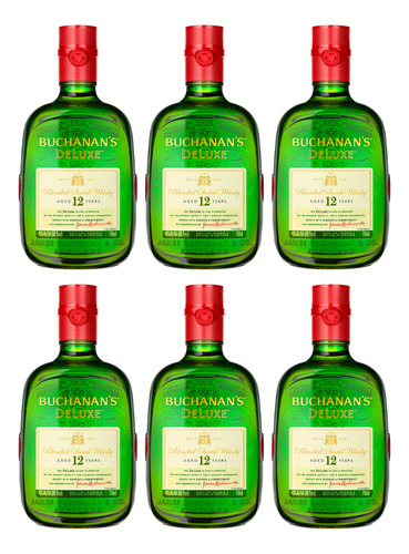 Buchanan's Deluxe 750ml Blend Whisky X6