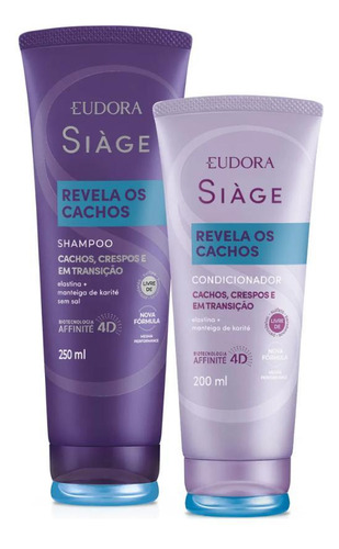  Kit Siàge Revela Os Cachos Shampoo + Condicionador