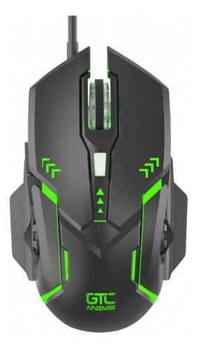 Mouse Gamer Gtc Edicion Anime 2400 Dpi 6 Botones