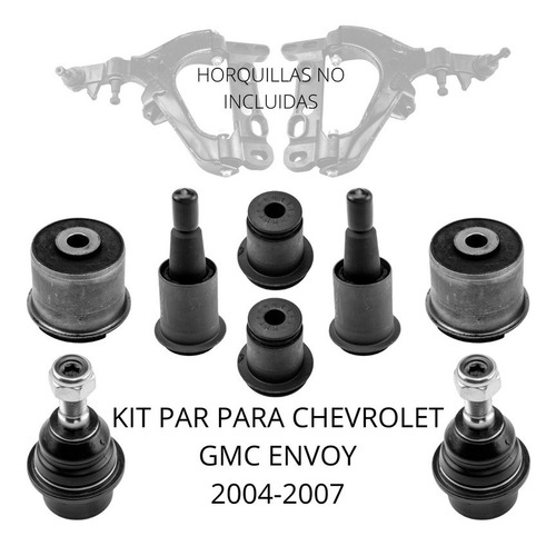 Kit Bujes Y Par Rotulas Para Chevrolet Gmc Envoy 2004-2007