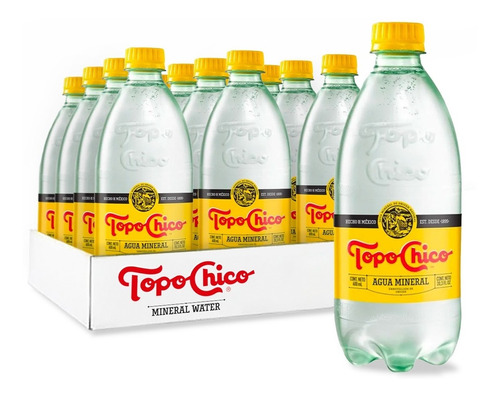 Topo Chico Agua Mineral Paquete De 12 Botellas De 600 Ml Pet