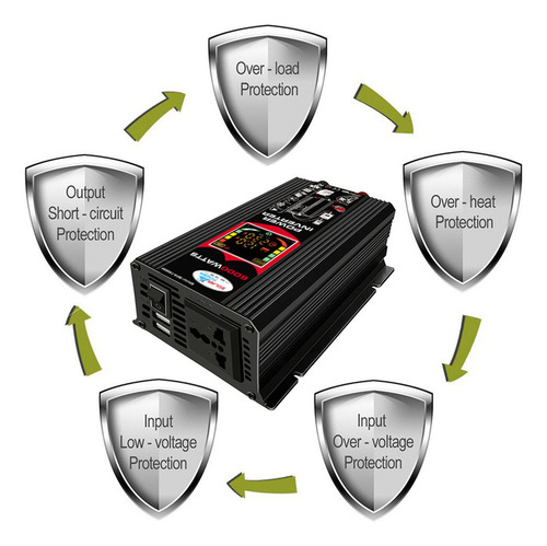 Inversor Modificado Inversor 6000w 12v Alta Potencia Ac Watt