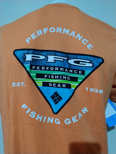 Polo Columbia Pfg Performance Fishing Gear L Con Diseño