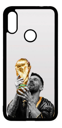 Funda Messi Campeon Mundial Para Xiaomi Redmi Mi A2 Lite Negro Personalizado