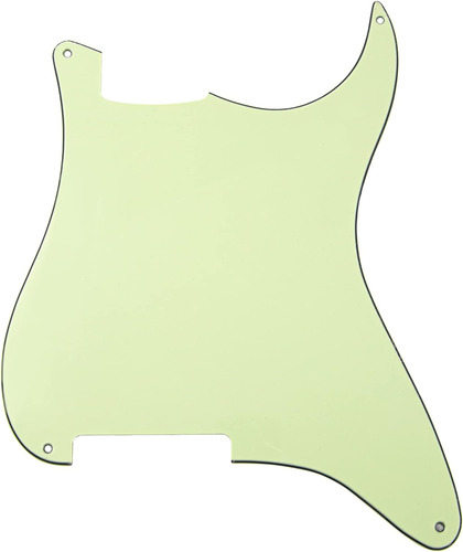 Placa De Rascar Pickguard De Strat De 4 Orificios Blanc...