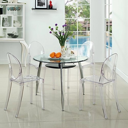 Imagen 6 de 8 de Silla Lateral De Comedor Moderna De Acrílico Modway Casper E
