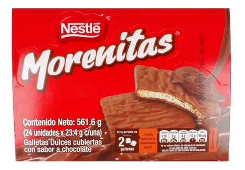 Morenitas Nestlé X24 Unid 23gr - Kg a $25900