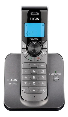 Telefone Elgin TSF 7800 sem fio - cor cinza-claro
