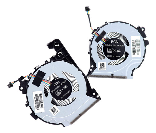 Deal4go L20335-001 Ventilador De Refrigeración Para Cpu Con Gpu L20334-001 Set Para Hp 15-cx 15t-cx 15-cx0068tx 15-cx0058wm Tpn-c133