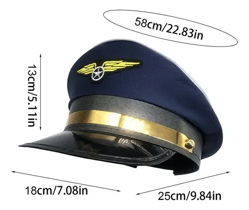 Gorra De Capitán De Aviación De Fiesta
