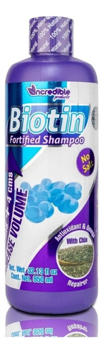 Shampoo Fortificante Con Biotina 950ml Incredible Products