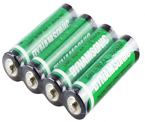 Pilas Baterias Dynamsonic Aa Tamaño 1.5 Voltios Verde Paquete De 24 Unidades Extra Duración Carbón R6