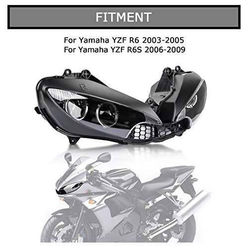 Conjunto De Faros Delanteros Yzf R6 2003-2005 Y R6s 200...