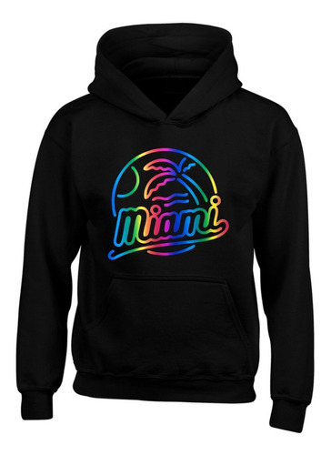 Buzo Miami Beach Con Capota, Hoddie, Saco