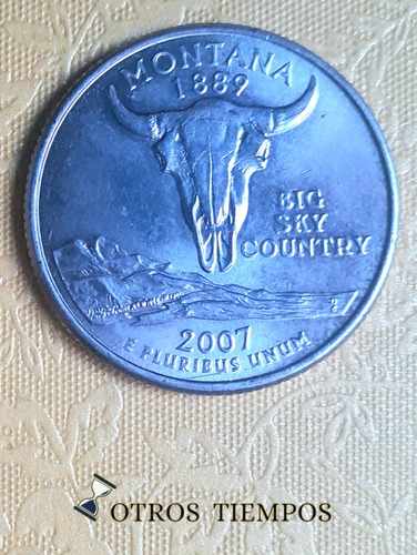 Moneda Cuarto De Dolar 1/4 (quarter)  Estado: Montana