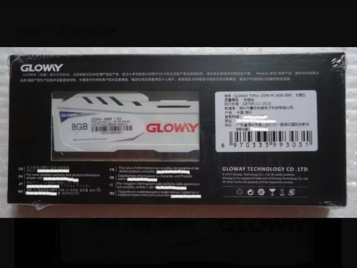 Imagem 5 de 5 de Memória Ram Gloway Ddr4 8g-2666mhz Com Alto Desempenho