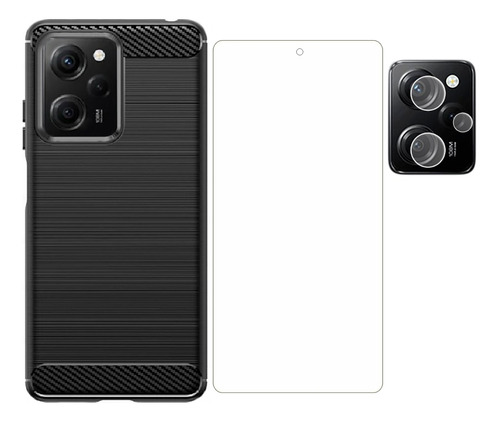 Capa P/ Xiaomi Poco X5 Pro Queda 6.67 + Pelicula + P Camera
