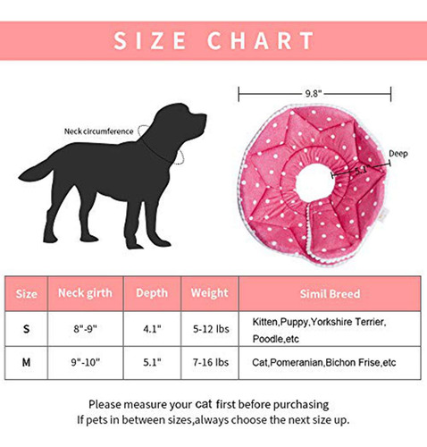 Wz Pet Cono Ajustable Para Perros Y Gatos, Collar De Cono Pa