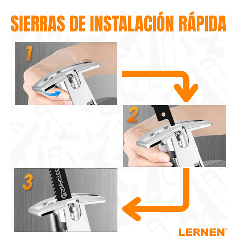 Sierra Sable Reciproca Inalámbrica Lernen + 2 Baterías