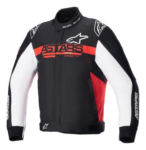 Chamarra Para Moto Alpinestars Monza Sport Negro/ Rojo