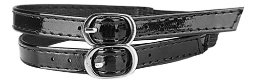 3 Fijador De Correa Para Zapatos, Tobillera De Espejo Negro