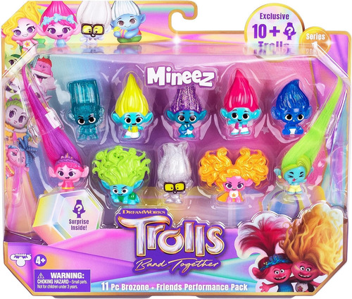 Trolls Set X10 Figuras Y 1 Figura Sorpresa Band Together 