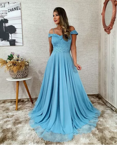 Vestido De Festa Azul Royal - Madrinha, Casamento Formatura