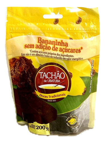 Bananinha Sem Acúcar Tachão De Ubatuba 200g