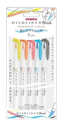 Zebra Mildliner Brush Set 5