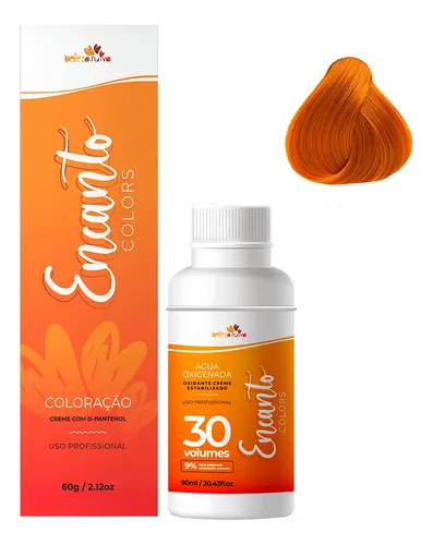 Kit Beleza Ruiva Encanto Colors 9.44 E Oxigenada 30vol 9%