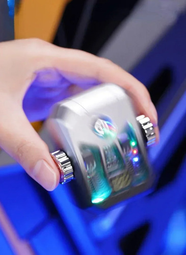 Encendedor Giroscópico Mecha Doble Arco Con Iluminación Usb