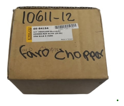 Imagen 4 de 4 de Faro Delantero Chopper Emgo 3 Punto 5 Pulgadas Bufalo Moto