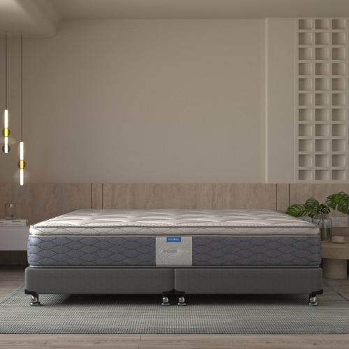 Colchón Restonic King Size Nápoles Élite Foam Viscoelástico + 2 Cojines Superheroe