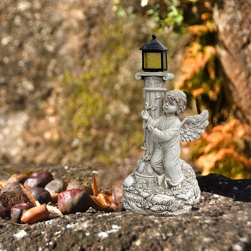 Z Figura De Ángel De Pilar Romano Vivo Columna Griega