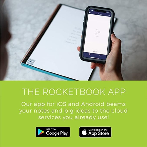 Imagen 3 de 4 de Rocketbook Core Cuaderno Infinito Inteligente Original