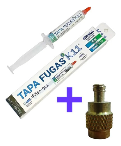 Tapa Fugas K11 Jeringa 10ml + Adaptador 5/16fh R410a
