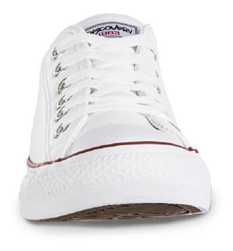Imagen 5 de 6 de Tenis Discovery Bajo I Blanco-rojo Unisex Croydon