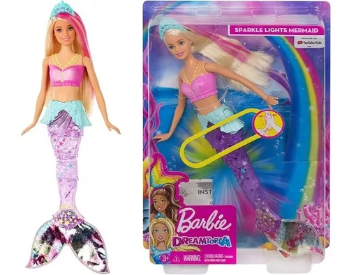 Boneca Mattel Barbie Dreamtopia Sereia Luzes E Brilho HDJ36