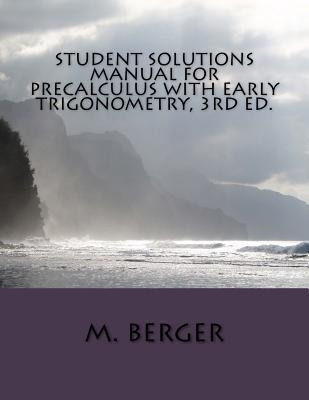 Libro Student Solutions Manual For Precalculus With Early...