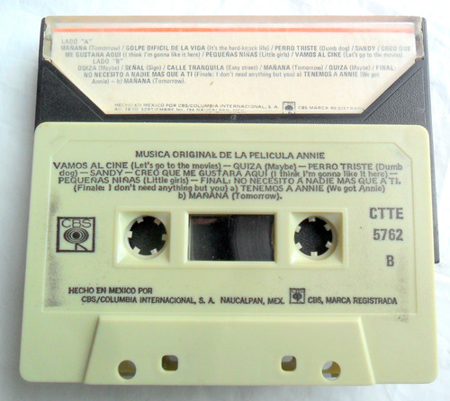 Annie : Música Original De La Película De 1982 * Casete Ex (Usado)