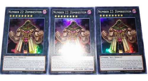 Yugioh - 3x  Number 22 : Zombiestein  