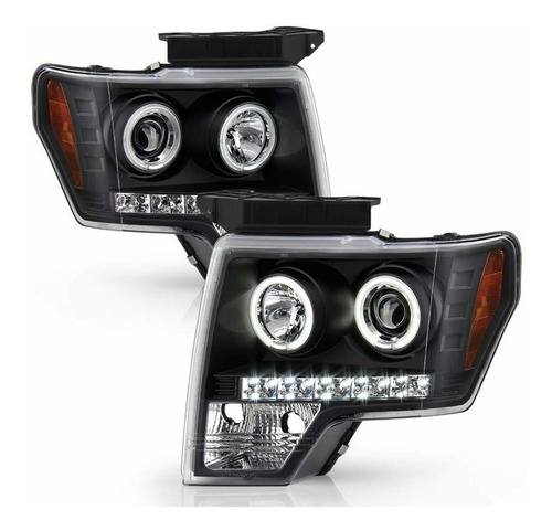 Faros Acanii Para Ford F150 Led Halo Ring 2009   Fr6f