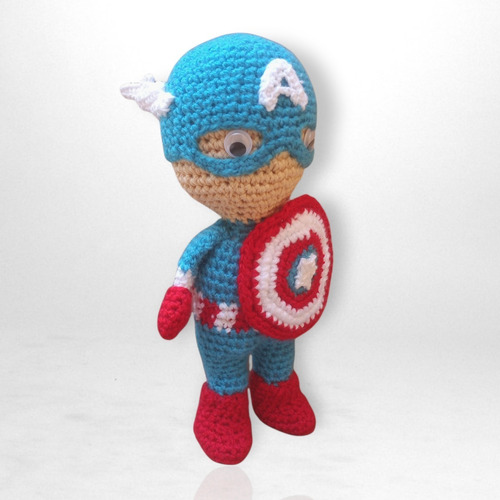 Capitan America Amigurumi Crochet Avenger Vengadores Disney