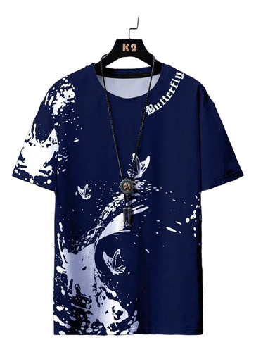 Polo / Camiseta Shein Con Diseño De Salpicaduras / De Hombre