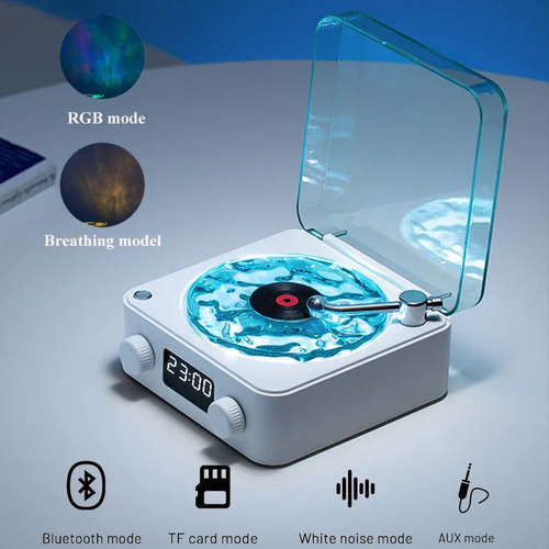 Toca-discos De Vinil Vintage, Gravador Estéreo Bluetooth Sem