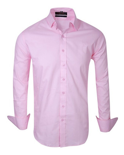 Camisas Elastizadas Hombre Lisas De Vestir Quality Import 